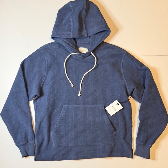 Aimé Leon Dore Other - Aime Leon Dore Herringbone Hoodie Men's M Blue Knit Pullover Sweatshirt NWT